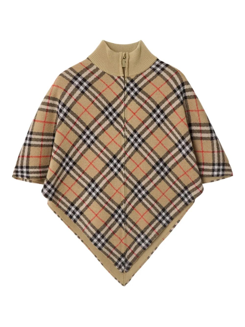 Poncho Coat Kids Burberry Poncho Burberry Kids FW25 Wool Cape Cozy